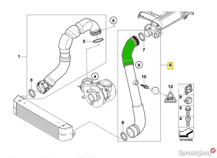 PRZEWÓD TURBINY BMW E60 E61 525D 11617799401 Bielsko-Biała