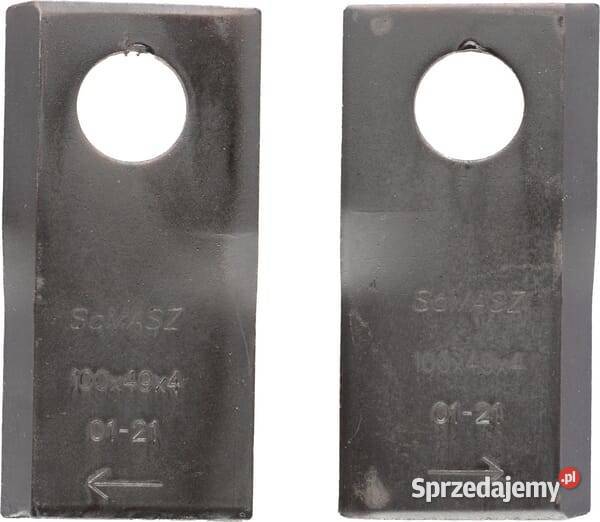 Zestaw noży kosiarki 100x49x4 mm 6 lewych i 6 Kamionna