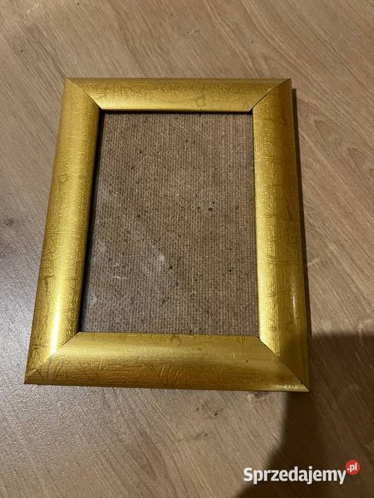 Złota piękna ramka nowa Ramki i ramy Gdańsk