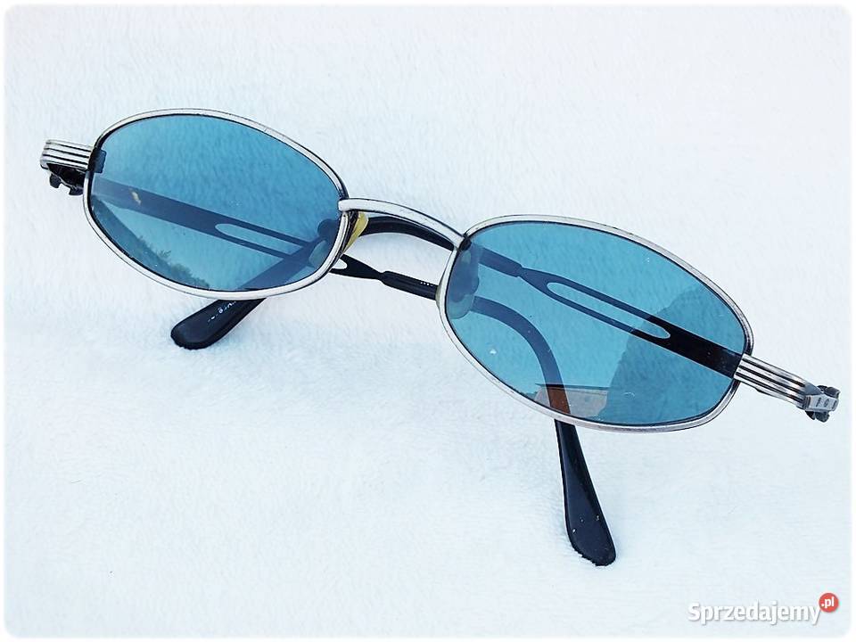 Okulary Vintage FOSSIL Owal Metal Frame Blue z Żary