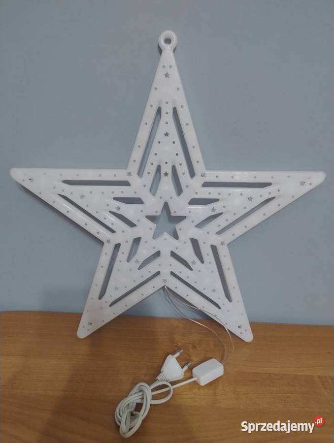 Ozdoba świąteczna LED do okna Gwiazdka wielokolorowy Blachownia sprzedam