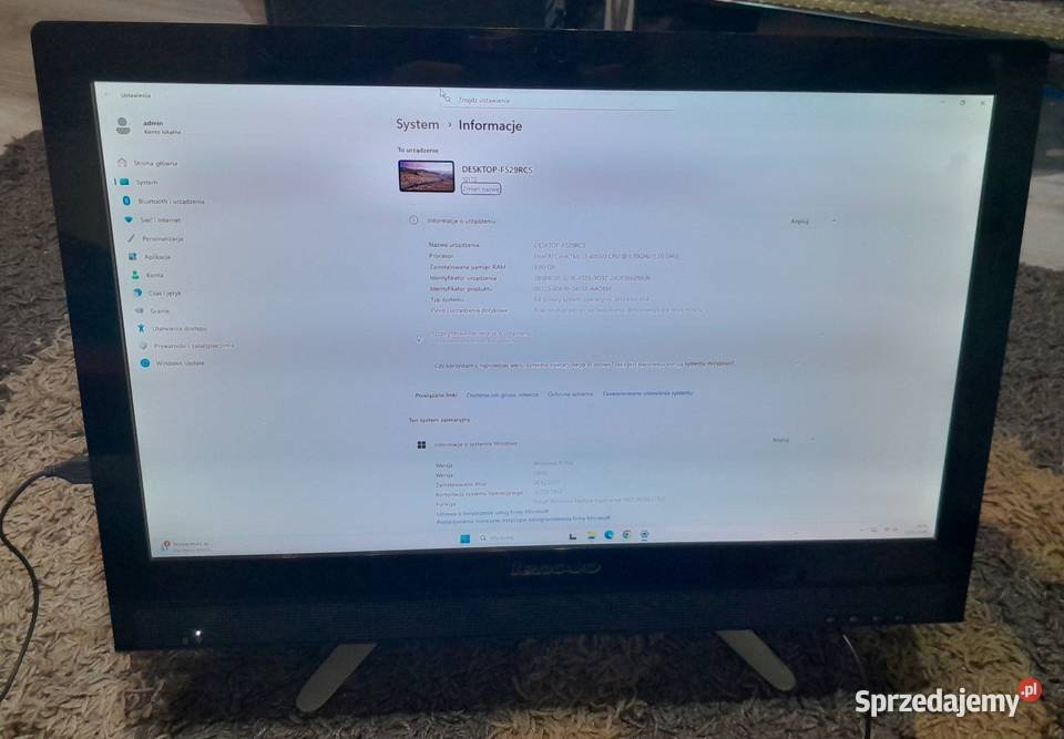 Komputer Lenovo C470 Typ 10170 All in One Wieliczka