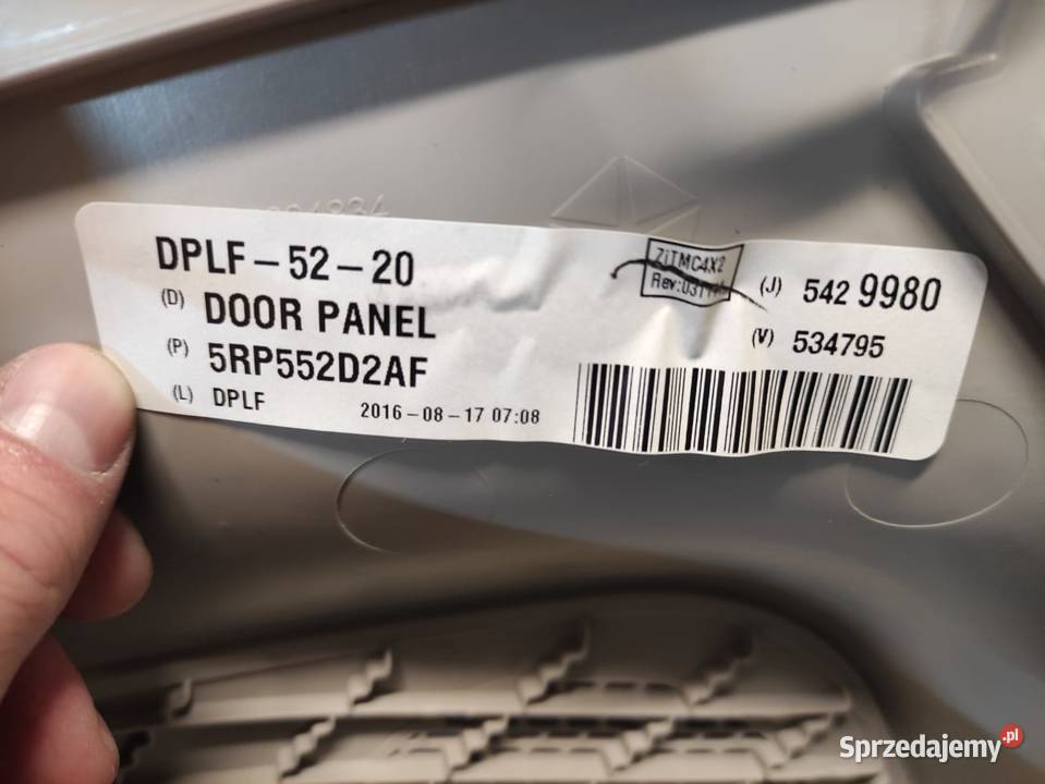 Boczek tapicerka lewy kierowcy Chrysler Pacifica Hażlach