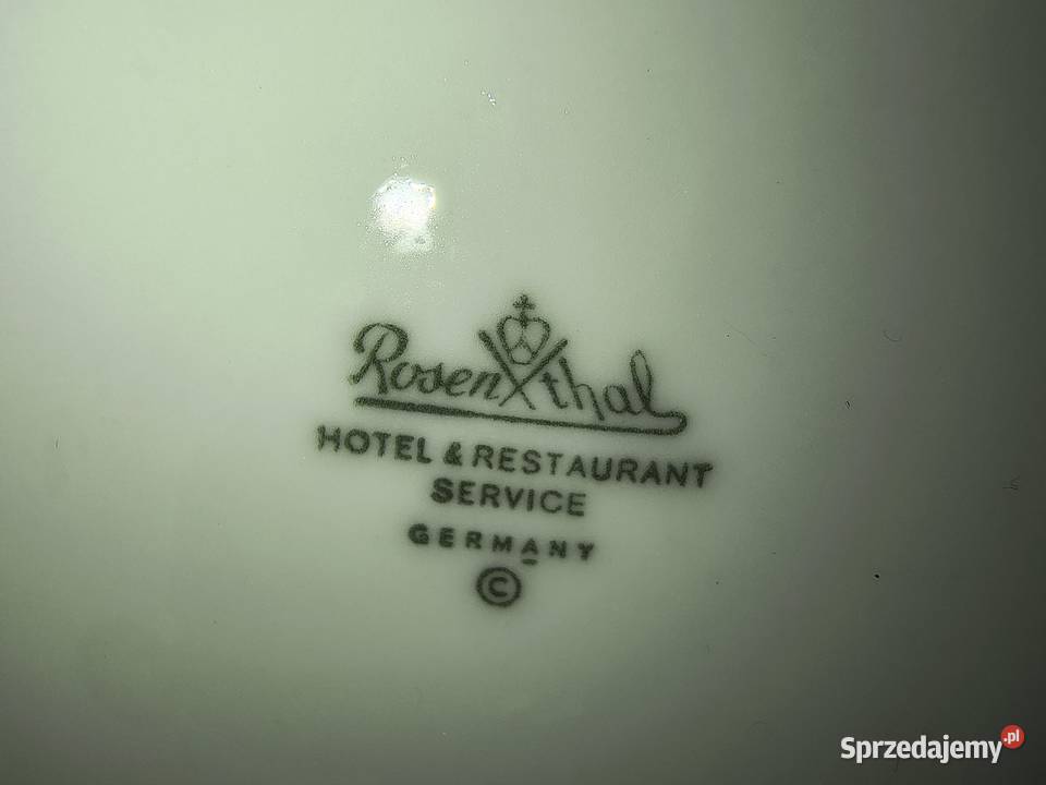 Talerz porcelanowy Rosenthal Hotel Restaurant Antyki, Sztuka, Kolekcje Chorzew