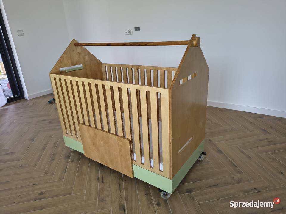 Przepiękne Łóżeczko dziecięce drewniane na
