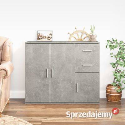 vidaXL Szafka szarość betonu 91x295x75 materiał