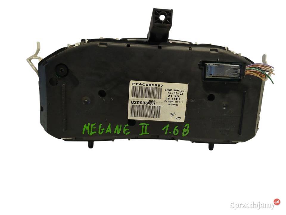 LICZNIK RENAULT MEGANE II 16 16V 8200364007 osobowe