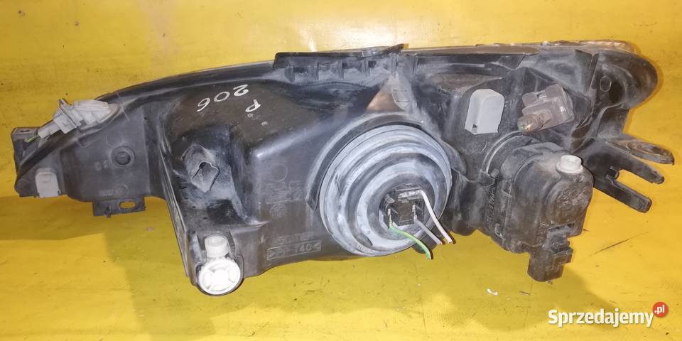 lampa przód prawa 9640559480 Peugeot 206 r9901 Piotrków Trybunalski sprzedam