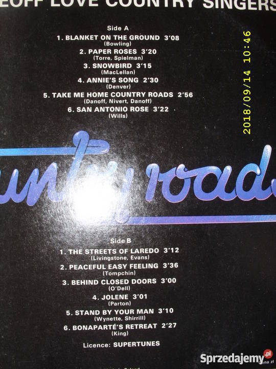 COUNTRY ROADS LP winyl dolnośląskie Wołów