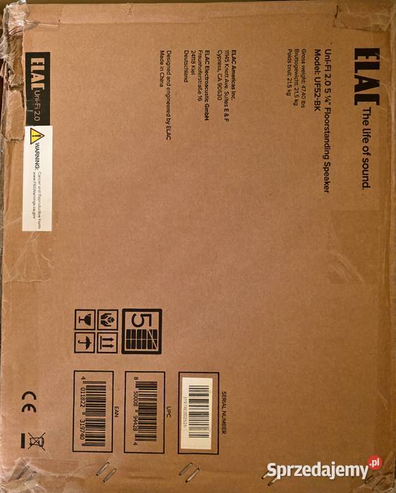 ELAC UNIFI 20 UF52 Kolumna podłogowa 1