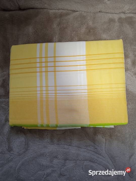 Komplet pościeli bawełnianej nowej żółty Pabianice