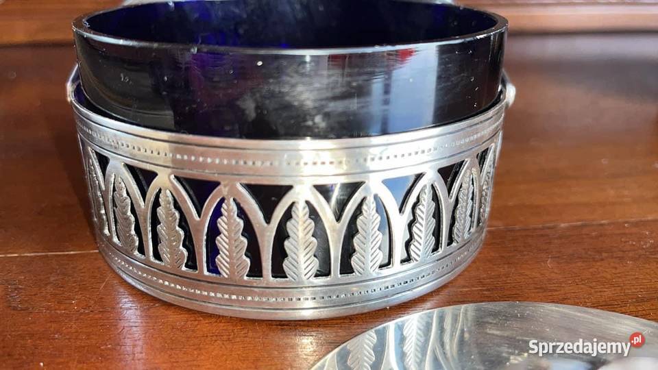 Cukiernica metalowa ze szklanym wkładem Wkład Gdańsk