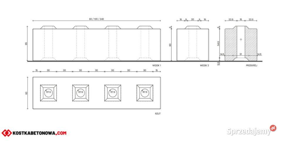 Betonowy Blok Oporowy Bloczki Dom i Ogród