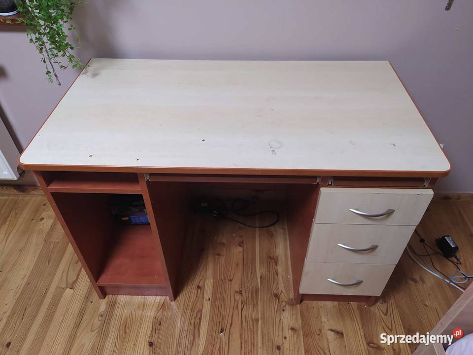 Biurko komputerowe z szufladami i półkami Kraków sprzedam