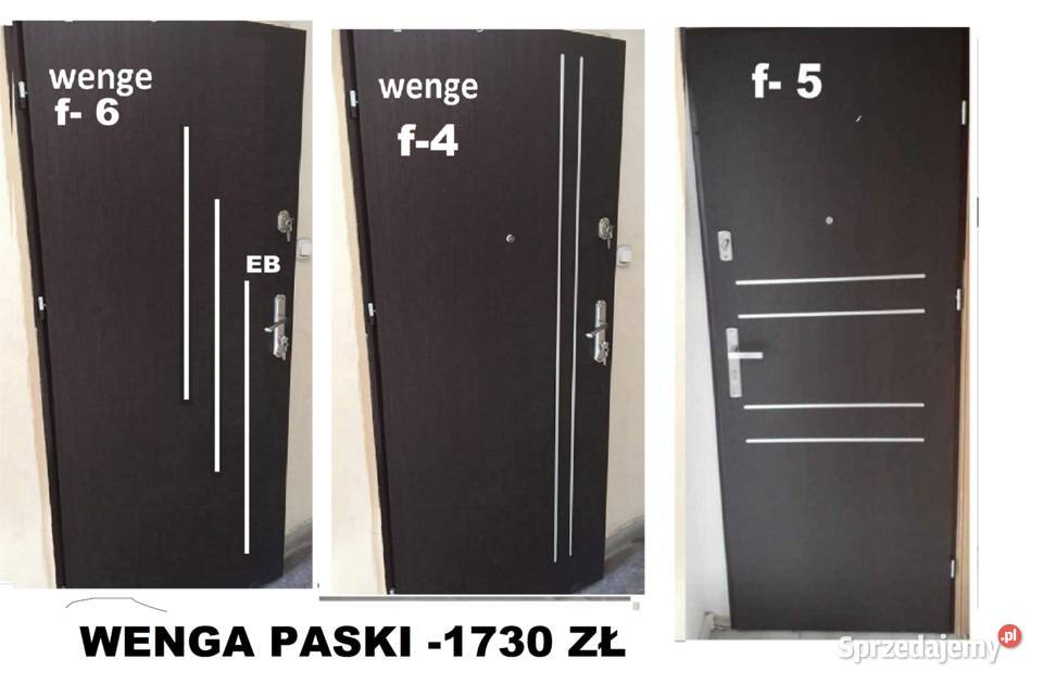 Drzwi wewnątrzklatkowe zewnętrzne wejściowe z małopolskie Kraków