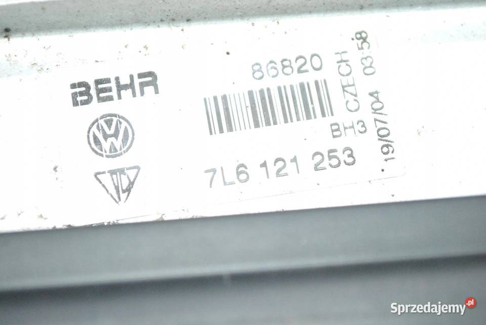 CHŁODNICA KOMPLET WENTYLATOR VW TOUAREG I 25 TDI sprzedam