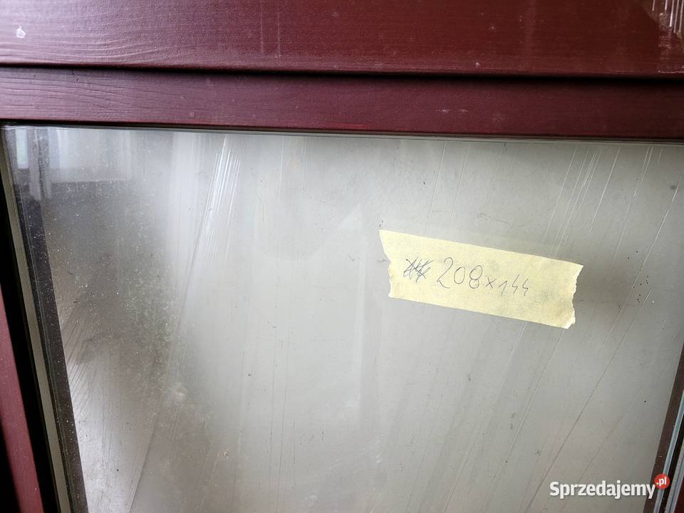 okno drewniane 208x144 dwuskrzydłowe szyba Turawa