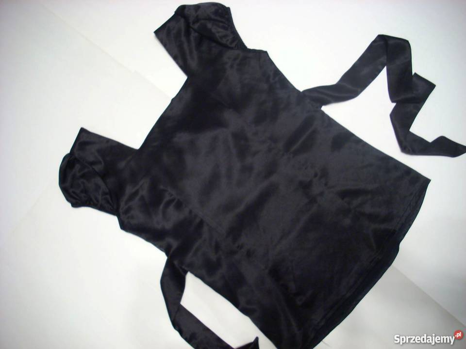 Czarna Elegancka Bluzka Wiązany dekolt 36 38 z dekoltem Nowy Sącz