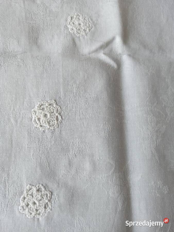 Obrus biały 100 bawełna duży 195x130 biały Obrusy Białystok