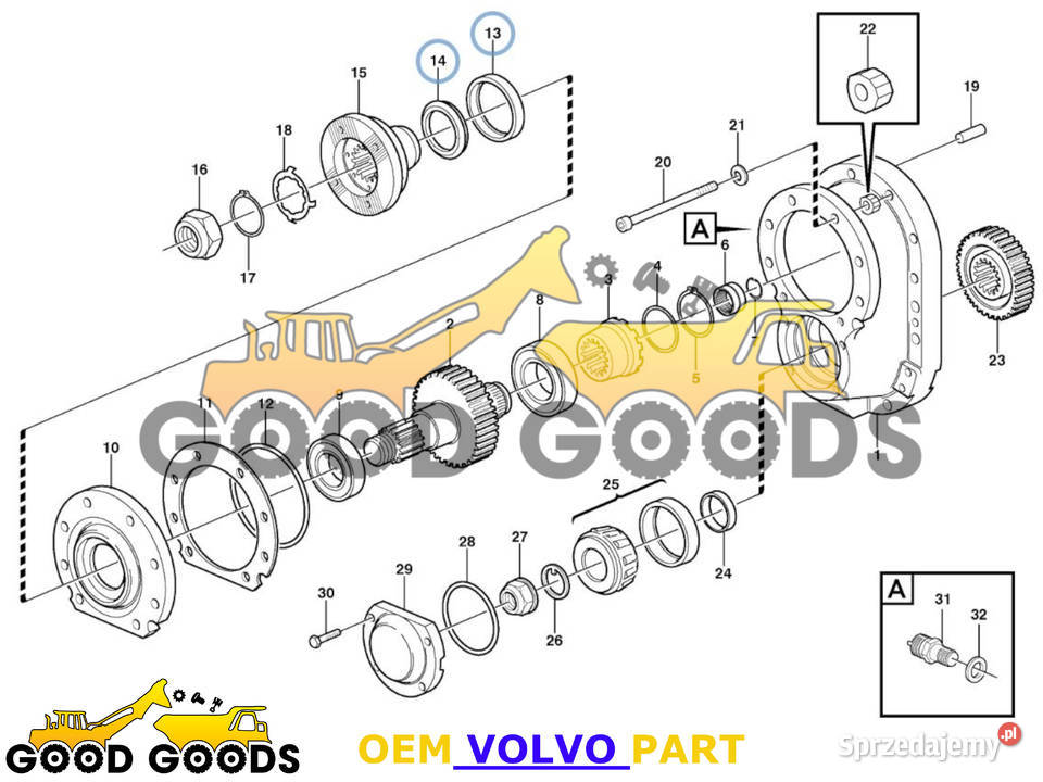 VOLVO USZCZELNIACZ WAŁKA ATAKU 948642 9486424 mazowieckie Władysławów