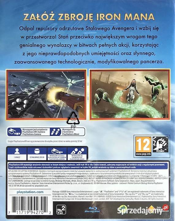 MARVEL IRON MAN VR PLAYSTATION 4 PLAYSTATION 5 4 dubbing Kraków