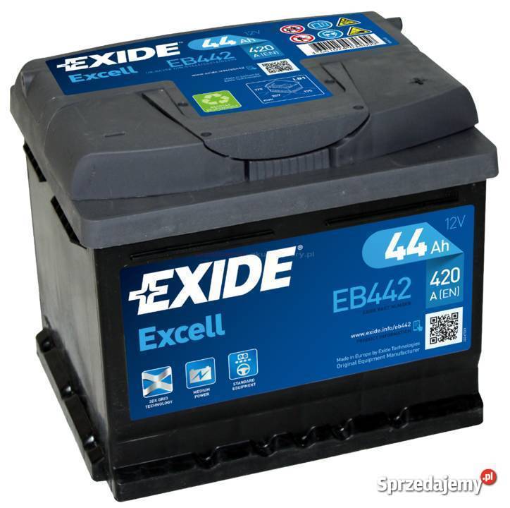 Akumulator Exide Excell 44Ah 420A EN osobowe Włocławek sprzedam