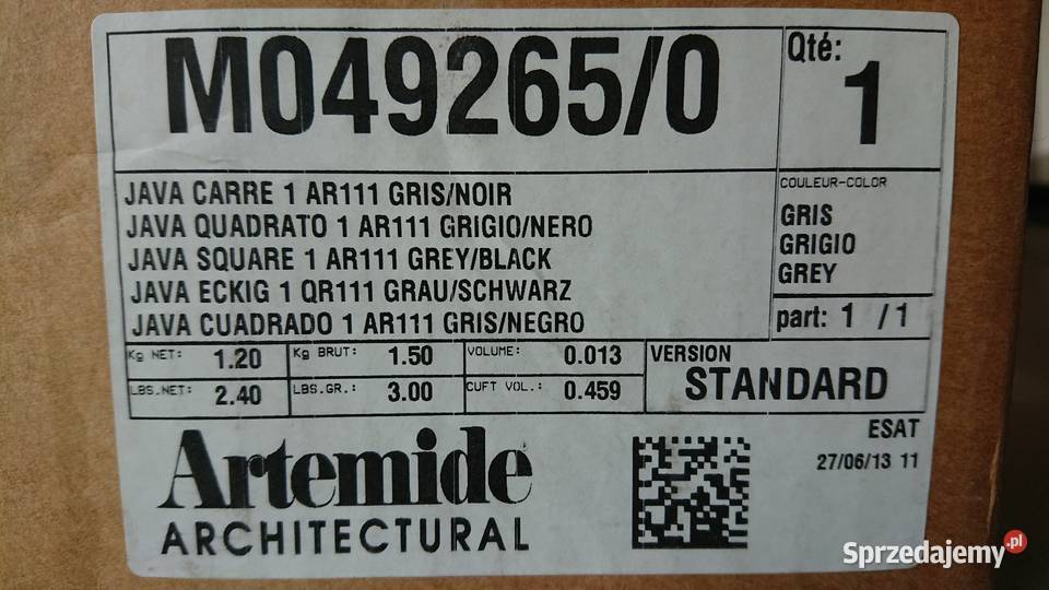 Oprawa oświetleniowa Artemide Java180 NOWE 2 Oświetlenie Warszawa