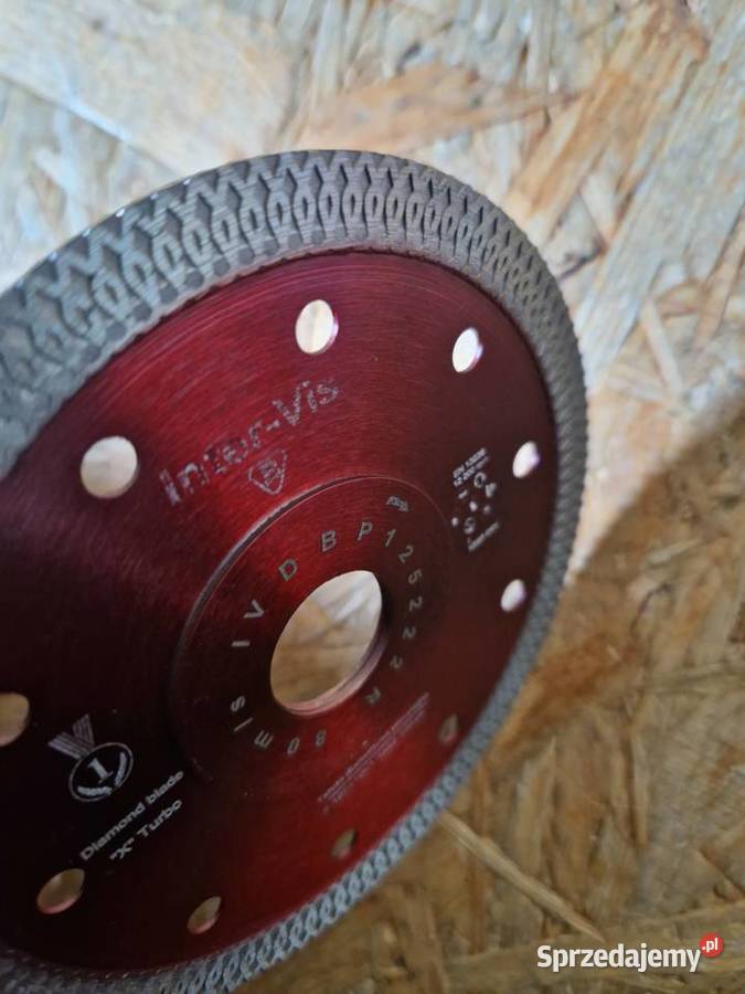 Tarcza diamentowa z otworami stal 125 mm inter Głogowa