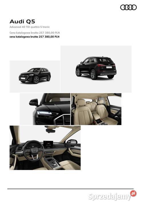 Audi Q5 40 TDI mHEV Quattro Advanced S tronic Q5 Q5 mazowieckie