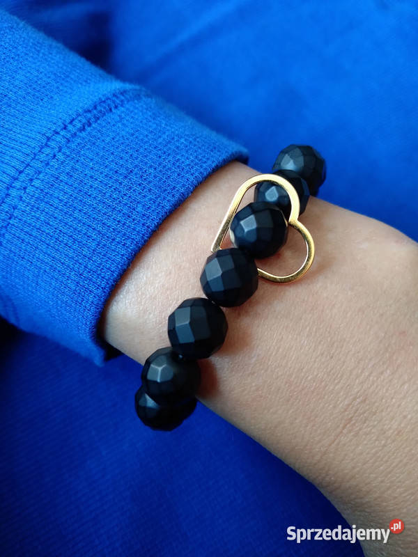 Bransoletka z Onyksu czarnego fasetowanego świętokrzyskie Kielce