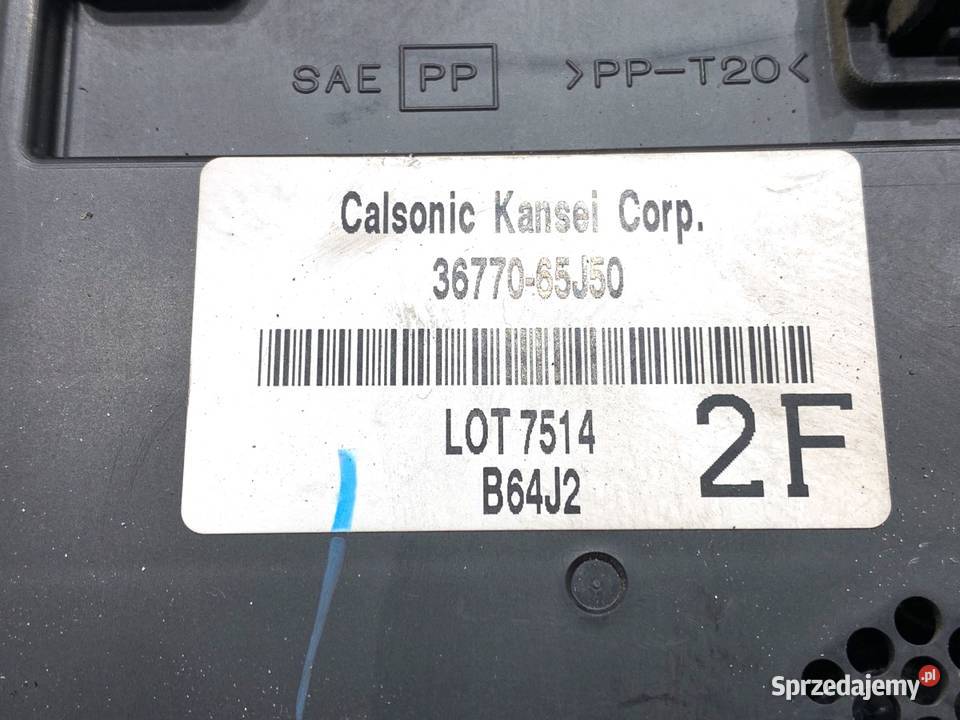 MODUŁ KOMFORTU SUZUKI GRAND VITARA II 3677065J50