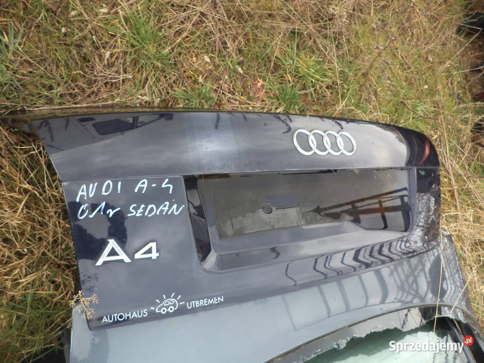 AUDI A4 B6 SEDAN 2003 MALYSZ KLAPA TYLNA Turek