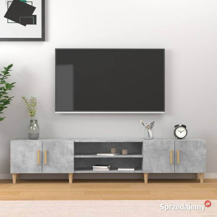 Szafka pod TV szarość betonu 180x315x40 WM816260 Warszawa