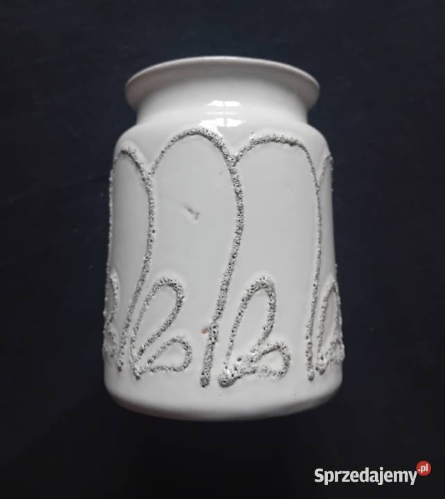 Wazonik Fat Lava Strehla DDR Sygnowany Koźminek