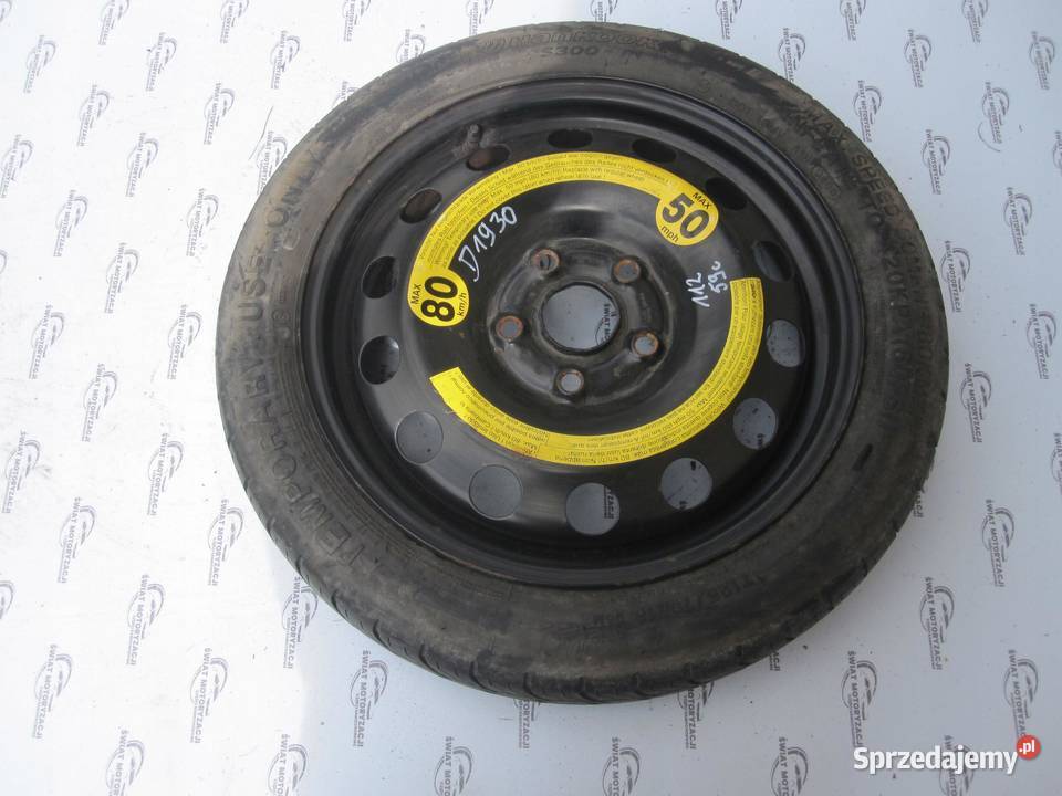 GOLF AUDI SEAT ALTEA koło dojazdowe 1257016 96M