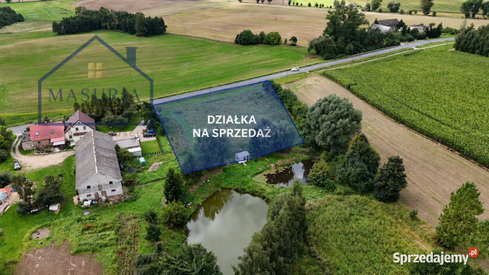 Działka siedliskowa w doskonałej lokalizacji warmińsko-mazurskie Laseczno