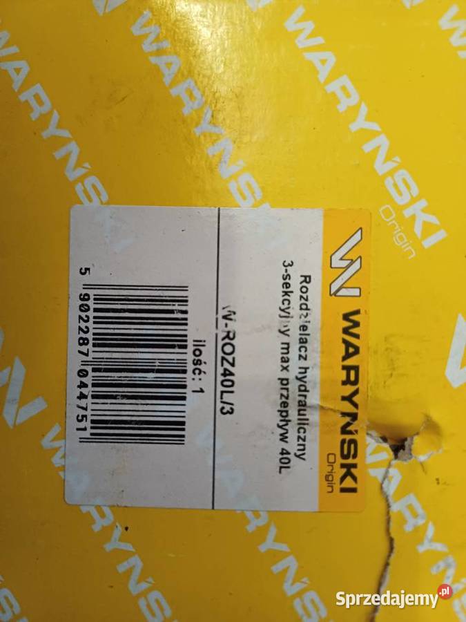 Rozdzielacz 3 sekcyjny Waryński Hydraulika Małopole