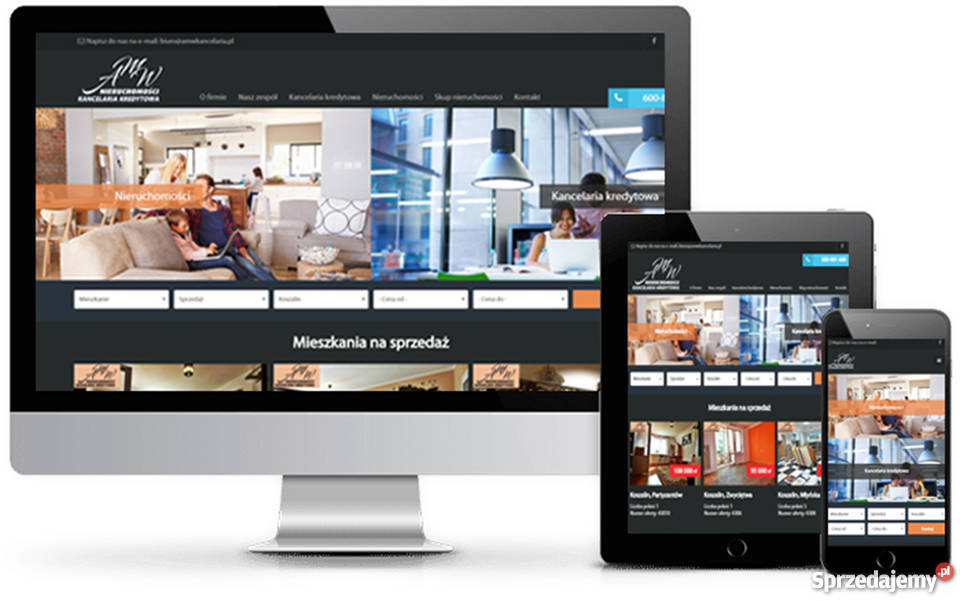 Strony internetowe pozycjonowanie grafika Koszalin