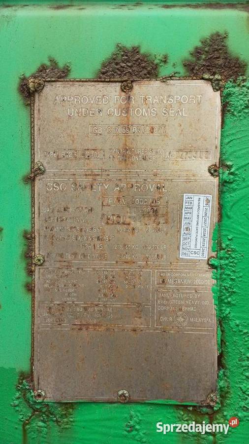 Sprzedam kontener morski 12 metrowy 40DC Warszawa