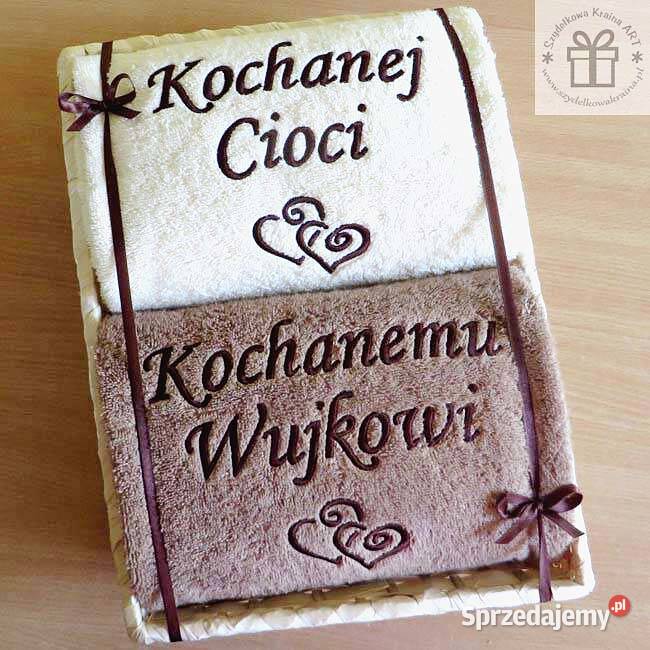 Prezent Cioci Wujka na imieniny urodziny RĘCZNIK Toruń