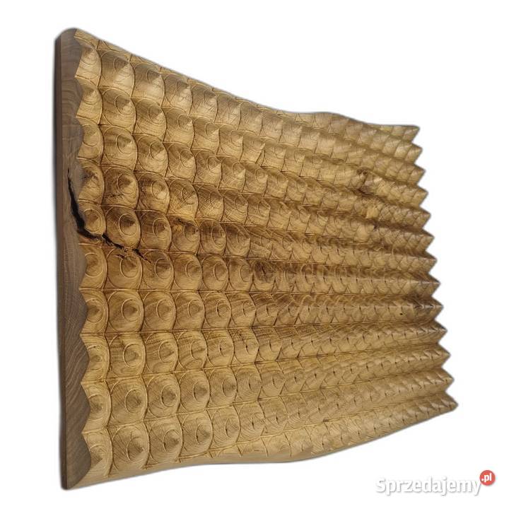 Drewniana dekoracja ścienna Panel Strukturalny Obrazki i obrazy Wyposażenie wnętrz Malechowo