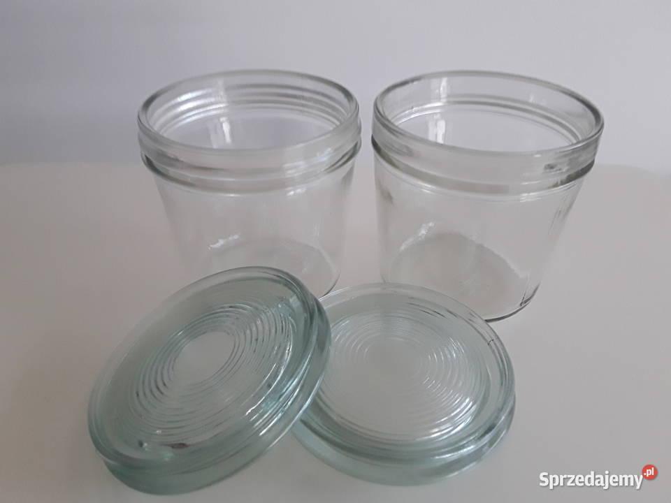 2 szklane słoje a 350 ml z przykrywką Warszawa sprzedam