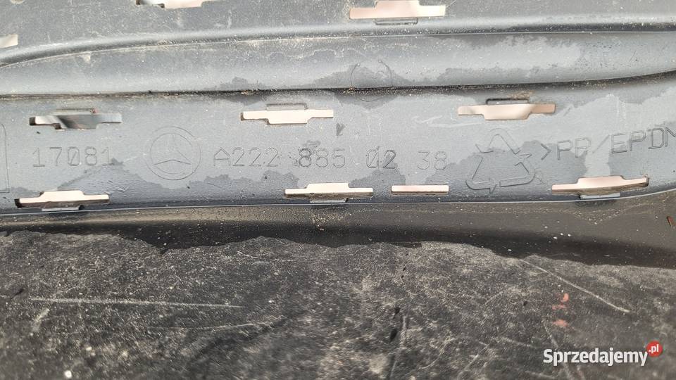 MERCEDES W222 ZDERZAK DOKŁADKA TYL SPOILER HOKEJ Ruda Śląska