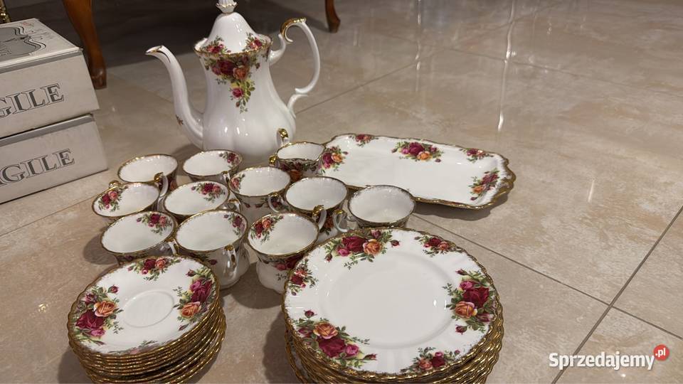 Porcelanowy zestaw Royal Albert Gorlice sprzedam