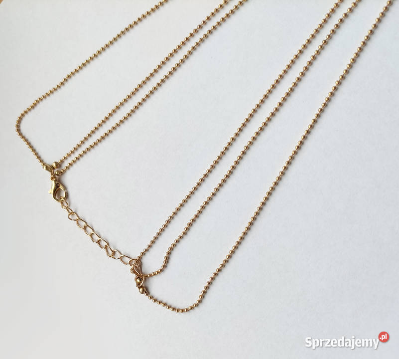 Łańcuszek potrójny sercegwiazdaksiężyc kol złoty Łódź