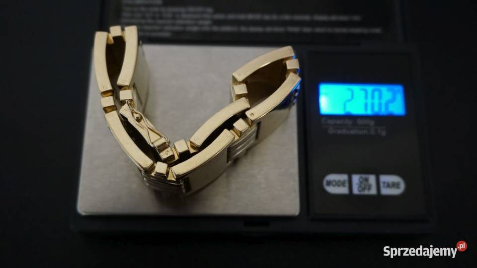 GRUBA SZEROKA BRANSOLETA 270G