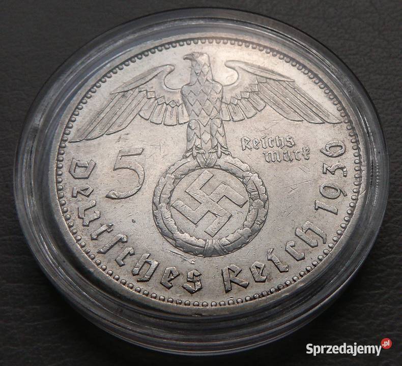 5 Reichsmark 1936 Hindenburg HK A Niemcy Szklarska Poręba sprzedam