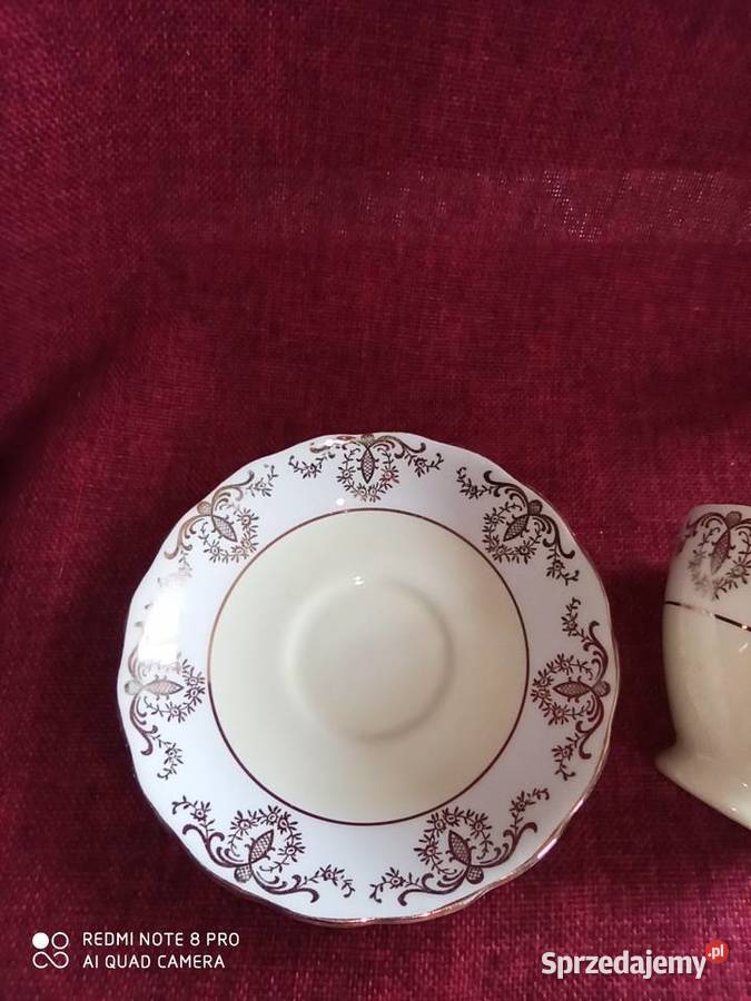 Filiżanka Royal Vale białożółta złoto Made in Gdańsk sprzedam