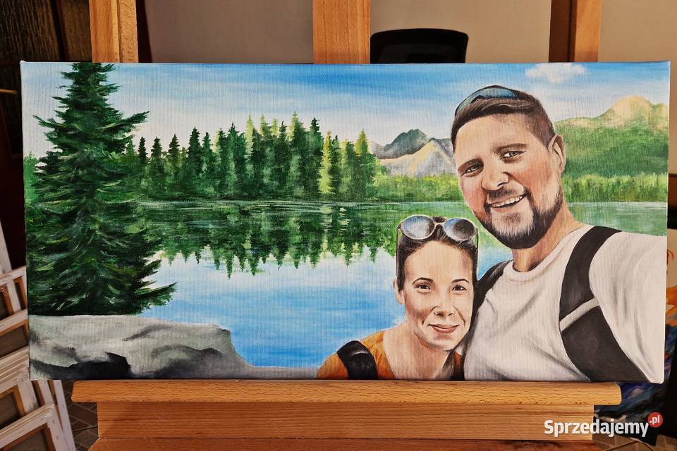 Portret na zamówienie obraz farbami olejnymi mazowieckie