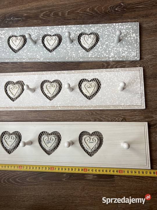 Vintage Glamour ramka foto wieszak półka serce